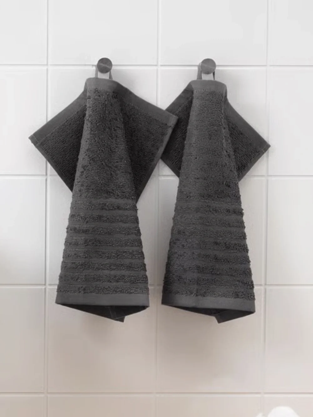 VÅGSJÖN Set of 16 Washcloths - Green, Blue, Gray and Beige